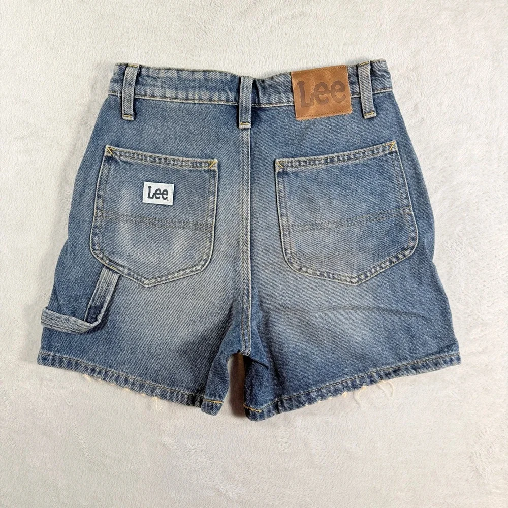 Lee Vintage Modern High Rise Denim Shorts Women 25 Blue NWT